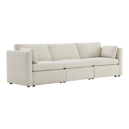 CHITA LIVING-Delaney 3-Piece Modular Sofa (112'')-Sofas-Fabric-Linen-