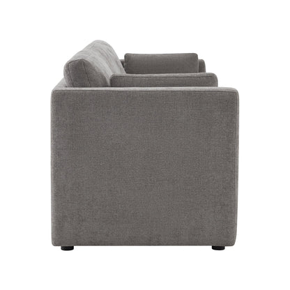 CHITA LIVING-Delaney 3-Piece Modular Sofa (112'')-Sofas-Fabric-Fossil Gray-