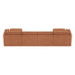 CHITA LIVING-Delaney 6-Piece Modular Sectional (146'')-Sofas-Fabric-Terracotta-