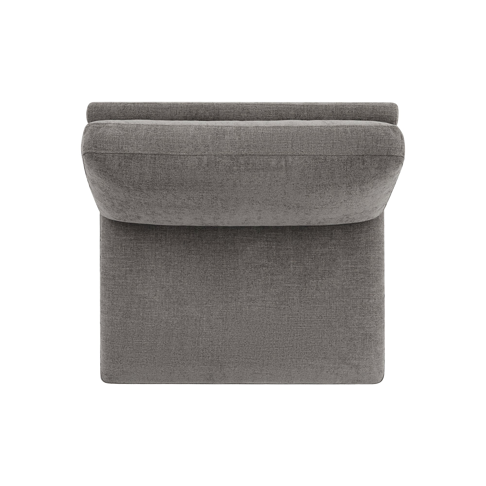 CHITA LIVING-Delaney Modular Armless Chair / 2-Piece Armless Sofa-Sofas-Fabric-Armless Chair-Fossil Gray