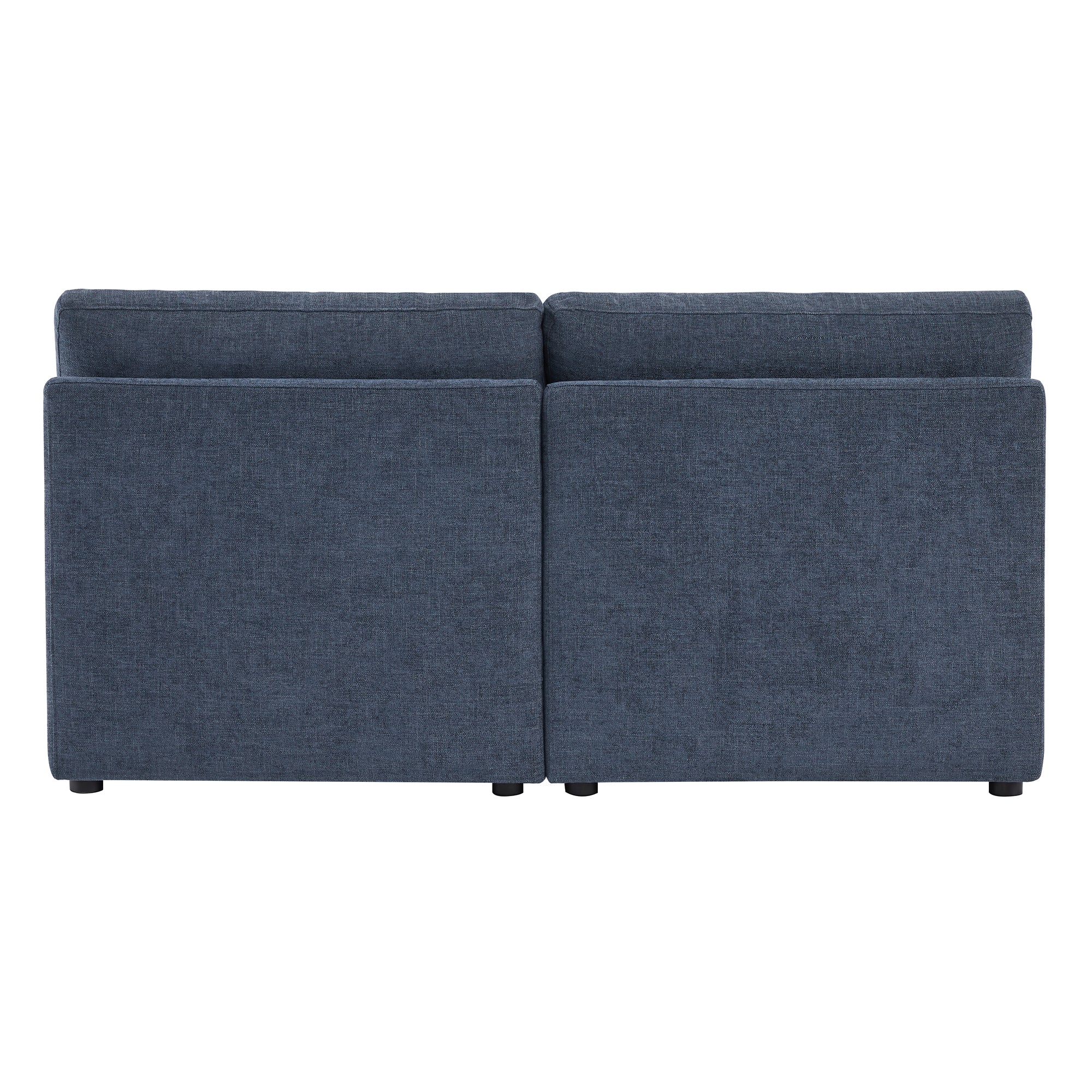 CHITA LIVING-Delaney Modular Armless Chair / 2-Piece Armless Sofa-Sofas-Fabric-Armless Sofa-Blue