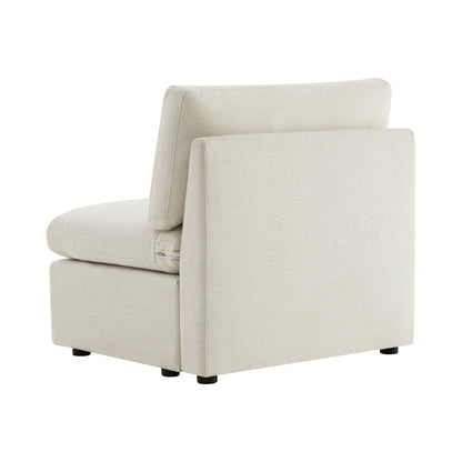 CHITA LIVING-Delaney Modular Armless Chair / 2-Piece Armless Sofa-Sofas-Fabric-Armless Chair-Linen