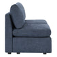CHITA LIVING-Delaney Modular Armless Chair / 2-Piece Armless Sofa-Sofas-Fabric-Armless Sofa-Blue