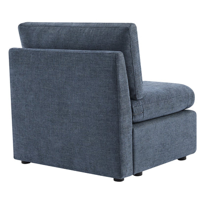 CHITA LIVING-Delaney Modular Armless Chair / 2-Piece Armless Sofa-Sofas-Fabric-Armless Chair-Blue