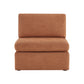 CHITA LIVING-Delaney Modular Armless Chair / 2-Piece Armless Sofa-Sofas-Fabric-Armless Chair-Terracotta
