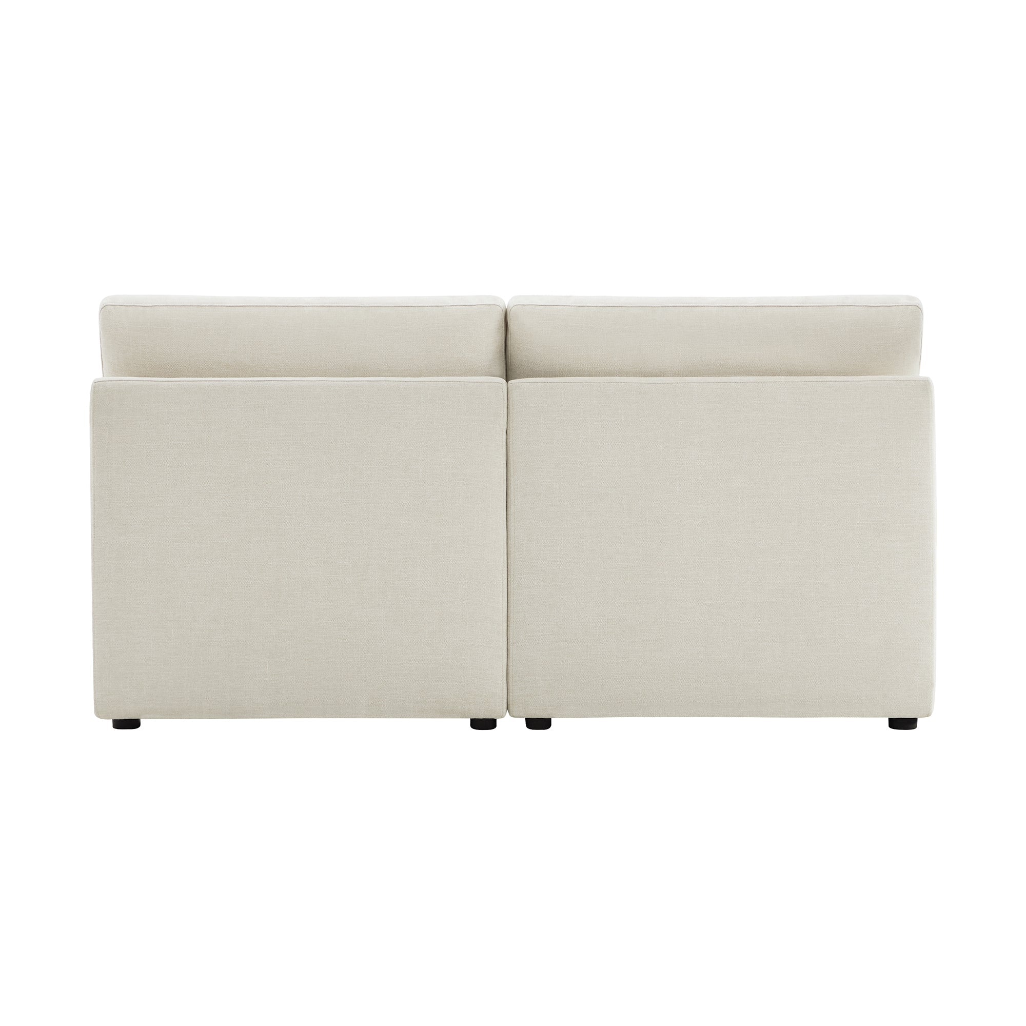 CHITA LIVING-Delaney Modular Armless Chair / 2-Piece Armless Sofa-Sofas-Fabric-Armless Sofa-Linen