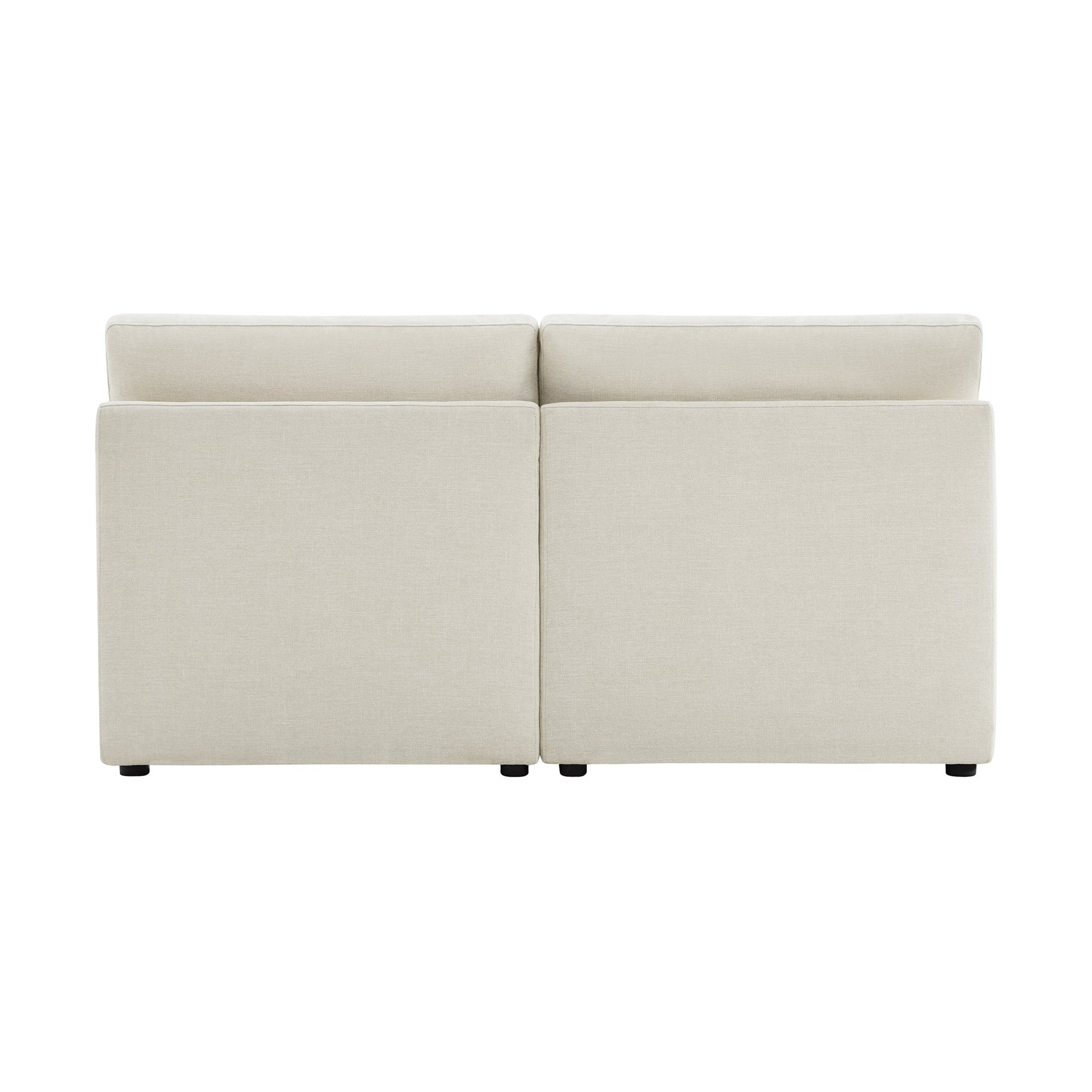 CHITA LIVING-Delaney Modular Armless Chair / 2-Piece Armless Sofa-Sofas-Fabric-Armless Sofa-Linen