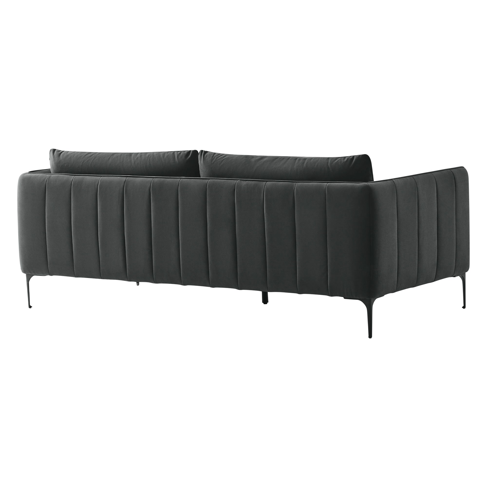 CHITA LIVING-Esme Mid-Century Modern 3-Seater Sofa (84'')-Sofas-Dark Gray-Sofa-