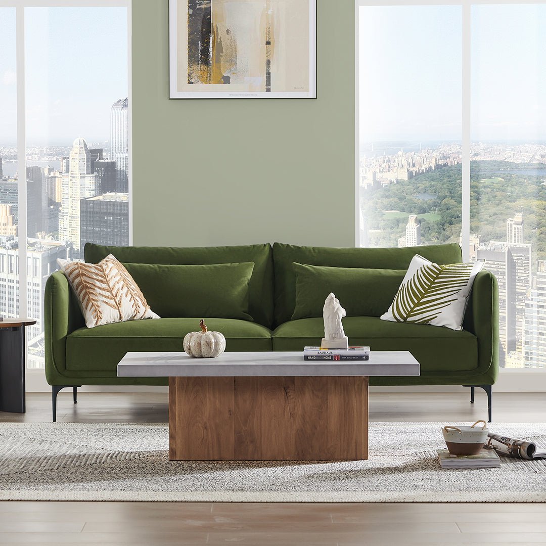 Modern green deals sofa living room