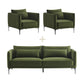 CHITA LIVING-Esme Mid-Century Modern 3-Seater Sofa (84'')-Sofas-Forest Green-Sofa + 2×Chair-