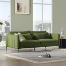Esme Mid-Century Modern 3-Seater Sofa | Retro-Inspired Green Couch ...