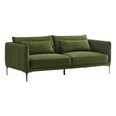 Esme Mid-Century Modern 3-Seater Sofa | Retro-Inspired Green Couch ...