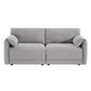 CHITA LIVING-Josie Performance Boucle 2-Piece Modular Sofa (80.3'')-Sofas-Performance Fabric-Grey-