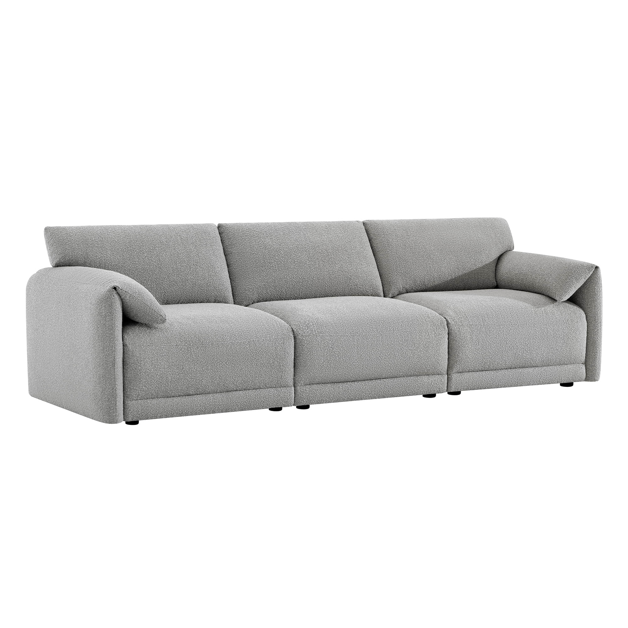 Josie Performance Boucle 3-Piece Modular Sofa (115.7