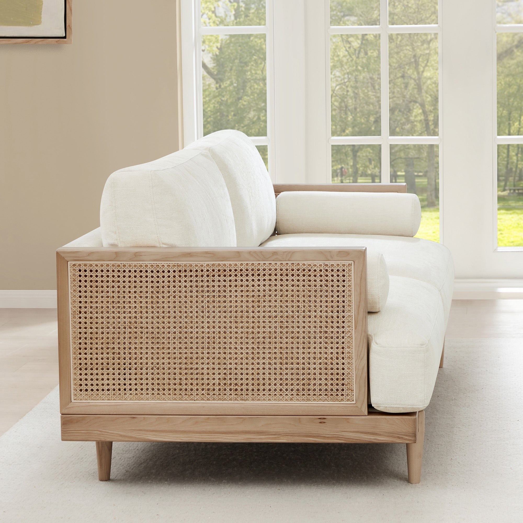 Cane sofa outlet