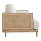 CHITA LIVING-Julane Modern 3-Seater Cane Sofa (78.75'')-Sofas-Linen Fabric with Cane--