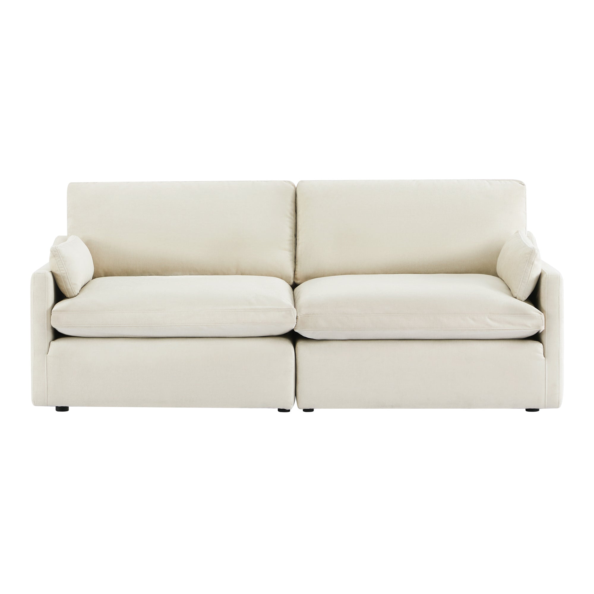 CHITA LIVING-Kenna 2-Piece Modular Sofa (90")-Sofas-Fabric-Cream-