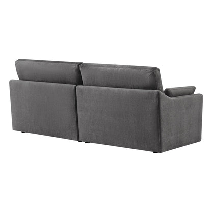 CHITA LIVING-Kenna 2-Piece Modular Sofa (90")-Sofas-Fabric-Dark Gray-