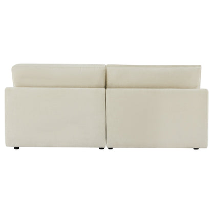 CHITA LIVING-Kenna 2-Piece Modular Sofa (90")-Sofas-Fabric-Cream-