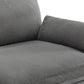 CHITA LIVING-Kenna Modular 4-Piece Sofa-Chaise Sectional (131")-Sofas-Fabric-Dark Gray-