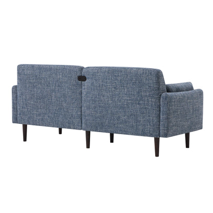 CHITA LIVING-Kinslee Modern 3-Seater Sofa (72.8''W)-Sofas-Fabric-Navy-