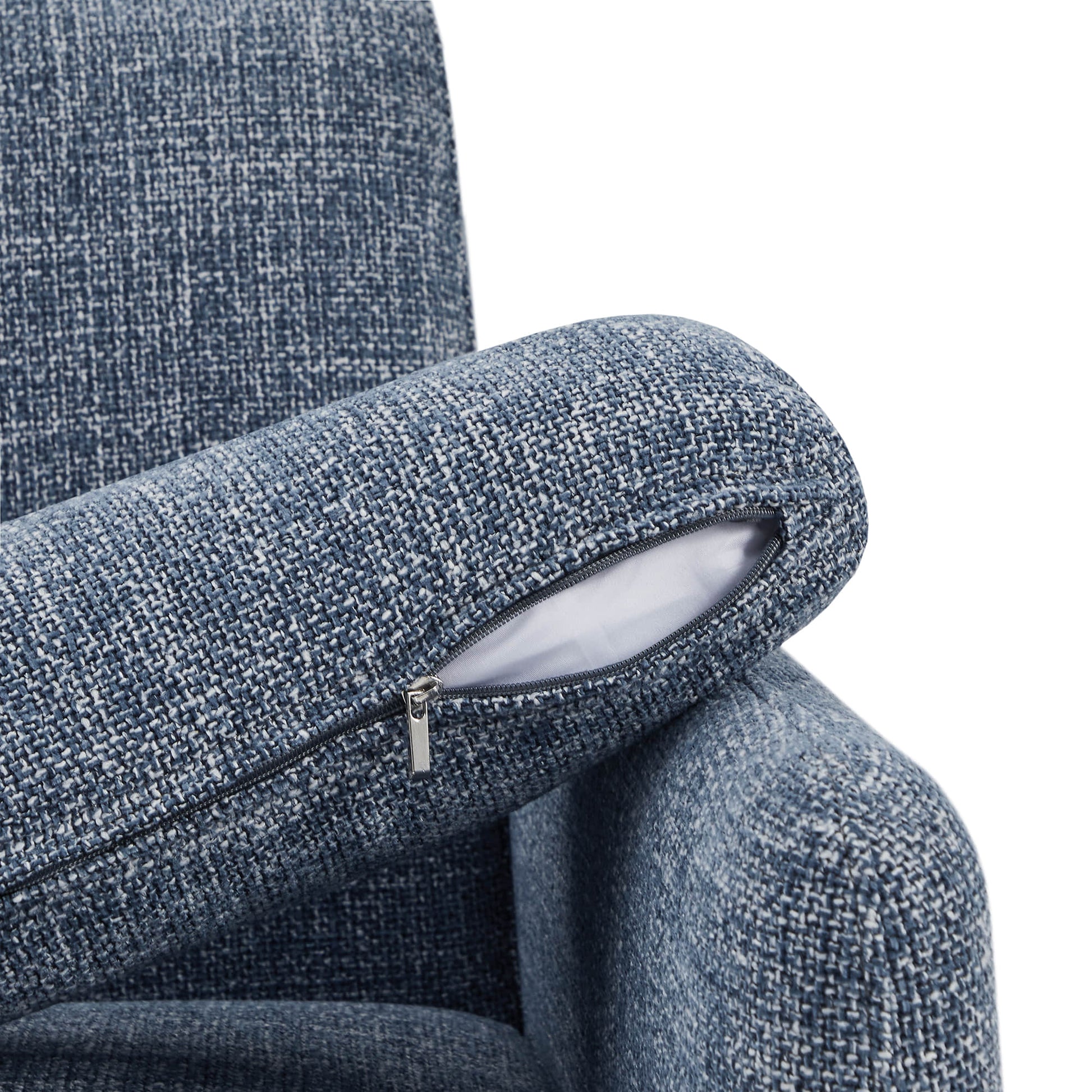 CHITA LIVING-Kinslee Modern 3-Seater Sofa (72.8''W)-Sofas-Fabric-Navy-