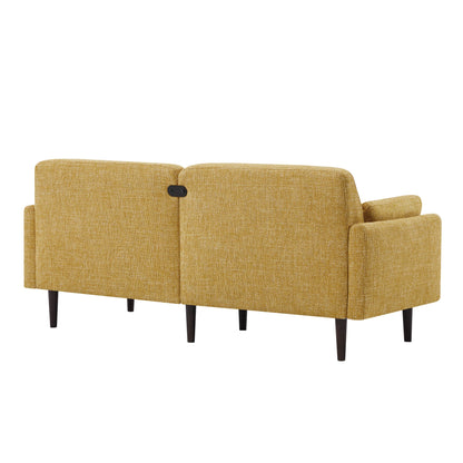 CHITA LIVING-Kinslee Modern 3-Seater Sofa (72.8''W)-Sofas-Fabric-Mustard-