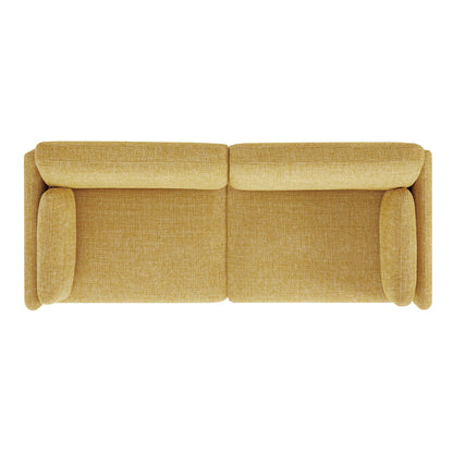 CHITA LIVING-Kinslee Modern 3-Seater Sofa (72.8''W)-Sofas-Fabric-Mustard-