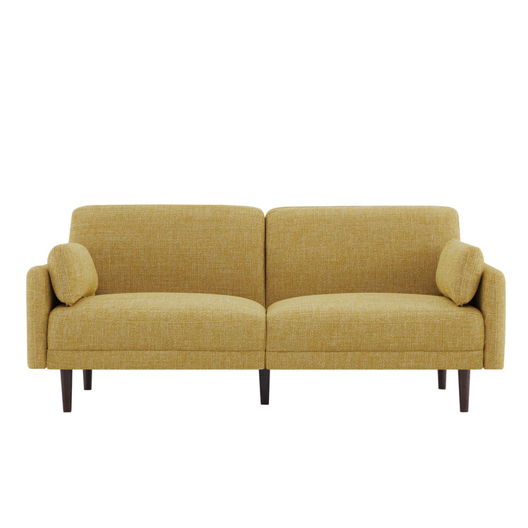 CHITA LIVING-Kinslee Modern 3-Seater Sofa (72.8''W)-Sofas-Fabric-Mustard-