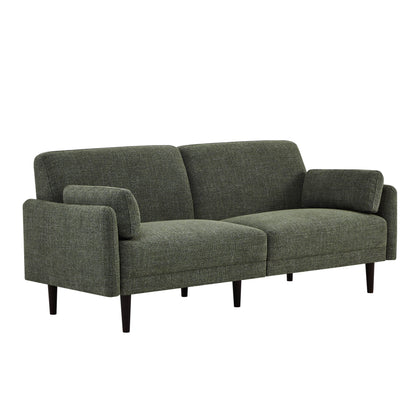 CHITA LIVING-Kinslee Modern 3-Seater Sofa (72.8''W)-Sofas-Fabric-Olive-