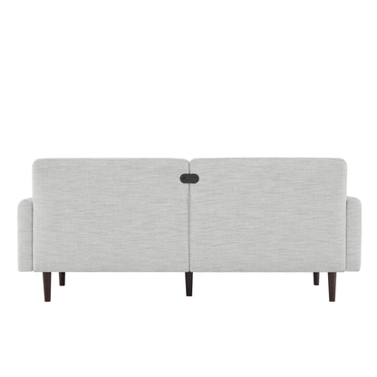 CHITA LIVING-Kinslee Modern 3-Seater Sofa (72.8''W)-Sofas-Fabric-Ivory-